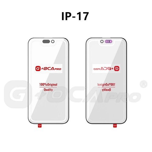 G+ PRO VETRO + OCA PER APPLE IPHONE 17 6.3 NERO