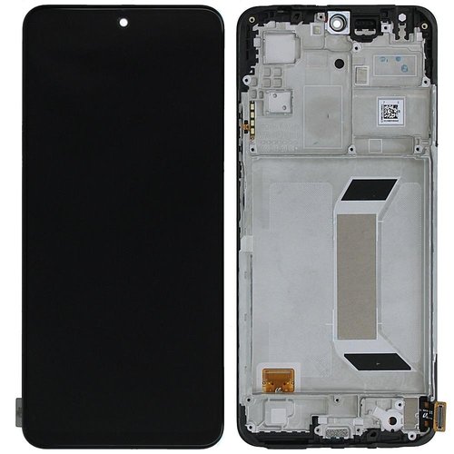 TOUCHSCREEN + DISPLAY LCD DISPLAY COMPLETO + FRAME PER XIAOMI REDMI NOTE 12 5G (22111317I 22111317G) / POCO X5 5G (22111317PG) NERO ORIGINALE (SERVICE PACK)