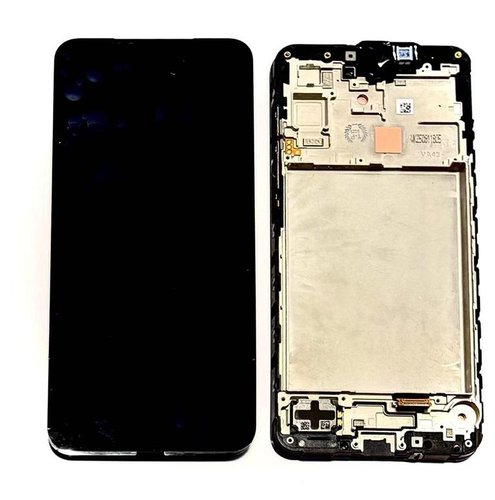 TOUCHSCREEN + DISPLAY AMOLED DISPLAY COMPLETO + FRAME PER SAMSUNG GALAXY A17 4G A175F NERO ORIGINALE (SERVICE PACK)