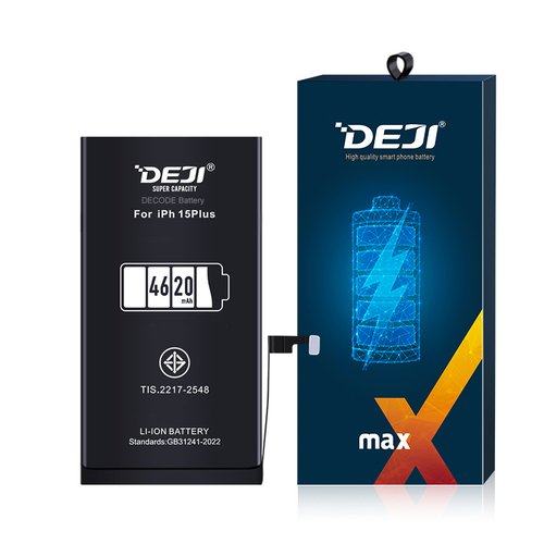 DEJI BATTERIA DE GRANDE CAPACITA (4620 MAH) PER APPLE IPHONE 15 PLUS 6.7 (DIAGNOSTICABILE BATTERIA NON È NECESSARIA LA SALDATURA CAVO BATTERIA ORIGINALE NESSUN MESSAGGIO "PARTE SCONOSCIUTA") (RICHIEDE AGGIORNAMENTO ALL'ULTIMA VERSIONE)