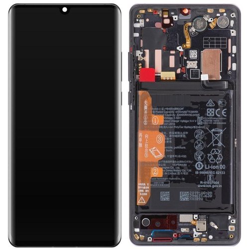 DISPLAY LCD + TOUCHSCREEN DISPLAY COMPLETO + FRAME PER HUAWEI P30 PRO VOG-L29 VOG-L09 NERO ORIGINALE