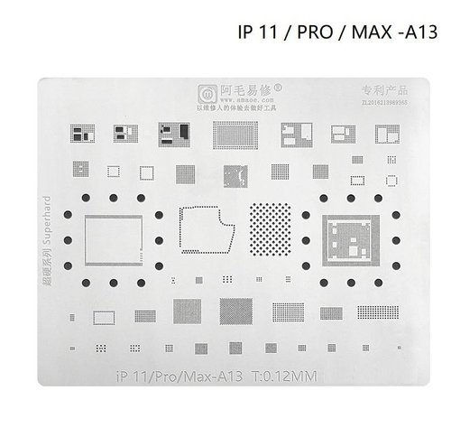AMAOE IP 11 / PRO / MAX / A13 STAMPO METALLICO DEGLI IC PER APPLE IPHONE 11 / 11 PRO / 11 PRO MAX