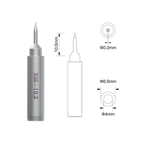 PUNTA DI FERRO PER LA SALDATURA DI ALTA QUALITà QIANLI UNIVERSALE 936-I 0.2MM