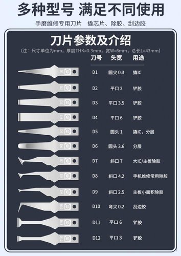 AMAOE D1-D12 LAMA FATTA A MANO