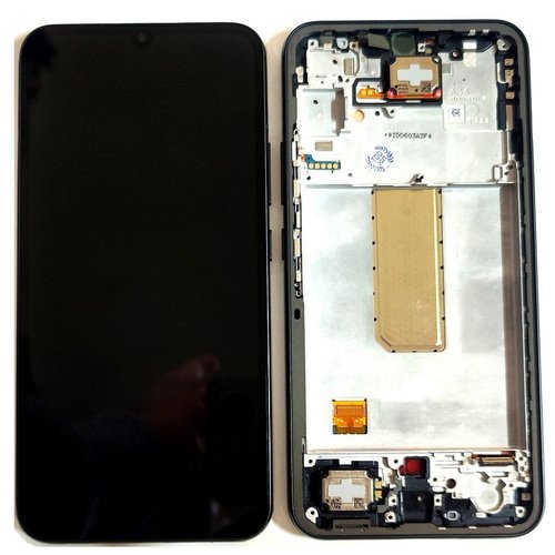 TOUCHSCREEN + DISPLAY LCD DISPLAY COMPLETO + FRAME PER SAMSUNG GALAXY A34 5G A346B NERO ORIGINALE (SERVICE PACK)
