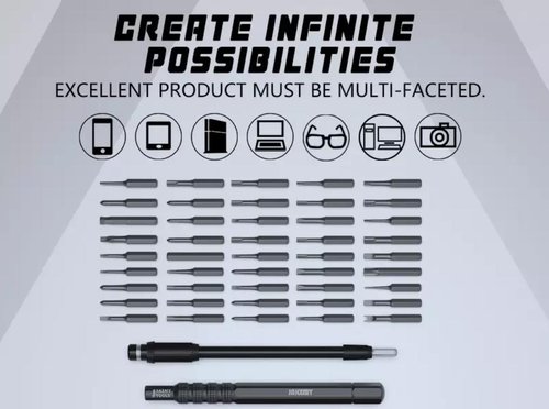 JAKEMY JM-8175 50 IN 1 SET DI CACCIAVITI STRUMENTO MULTIUSO MANUALE