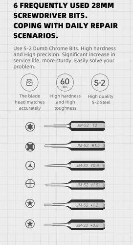 JAKEMY JM-Y05 9 IN 1 SET CACCIAVITI ELETTRICI DI PRECISIONE