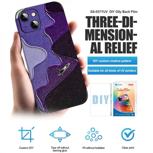 SUNSHINE SS-057YUV UV PRINTING FILM 50PCS 7.0 inch UNIVERSALE PER SUNSHINE SS-890C INTELLIGENT CUTTING MACCHINA