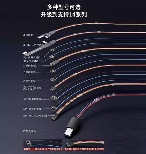 QIANLI IPOWER PRO MAX CON ON/OFF SWITCH 7 GENERAZIONE PER IPHONE 6G - 11 PRO MAX / 12 / 12 MINI / 12 PRO / 12 PRO MAX / 13 / 13 MINI / 13 PRO / 13 PRO MAX / 14 / 14 PLUS / 14 PRO / 14 PRO MAX