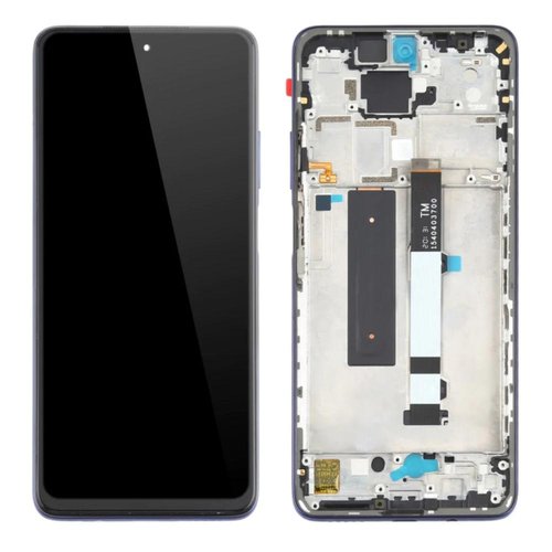 TOUCHSCREEN + DISPLAY LCD DISPLAY COMPLETO + FRAME PER XIAOMI REDMI NOTE 9 PRO 5G / MI 10T LITE 5G (M2007J17G) GRIGIO ORIGINALE
