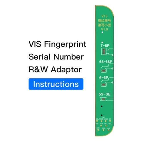 JC V1S ADAPTADOR RW DEL NúMERO DE SERIE DE HUELLAS DACTILARES PER IPHONE 5S / 5SE / 6P / 6S / 6SP / 7G / 7P / 8G / 8P