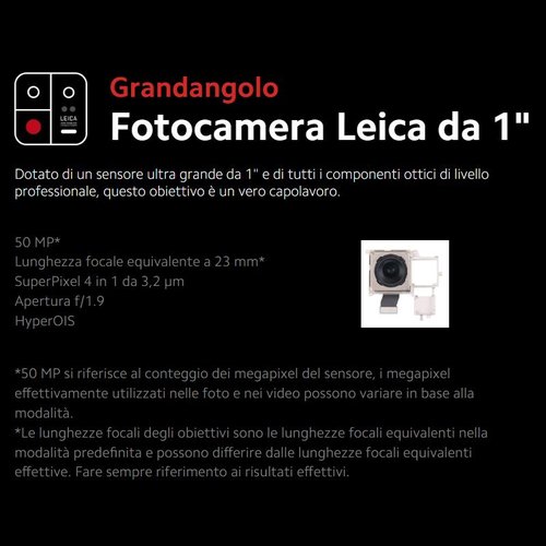 CAMERA POSTERIORE 50MP PER XIAOMI 13 PRO (2210132G 2210132C) ORIGINALE