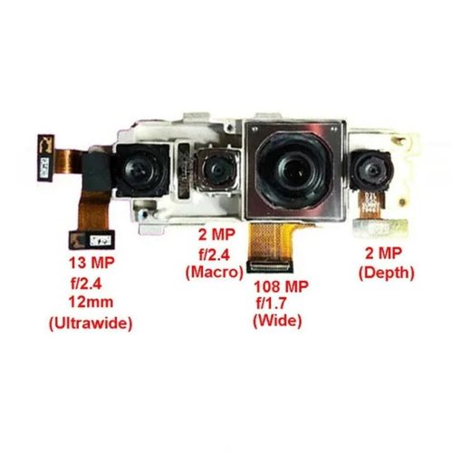 CAMERA POSTERIORE 108MP + 13MP + 2MP + 2MP PER XIAOMI MI 10 5G