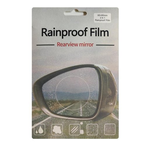 PELLICOLA IMPERMEABILE PER SPECCHIETTO RETROVISORE AUTO?95*95MM