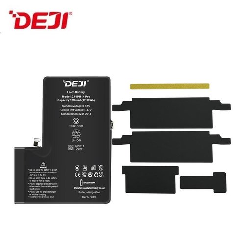 DEJI CK BATTERIA (3200MAH) PER APPLE IPHONE 14 PRO 6.1 (SUPPORTA LA CONNESSIONE DEL CAVO DELLA BATTERIA ORIGINALE LA LETTURA DELLE INFORMAZIONI DEL CHIP E LA VISUALIZZAZIONE DELLO STATO) BATTERIA DIAGNOSTICABILE (RICHIEDE AGGIORNAMENTO ALL'ULTIMA VERSIONE)