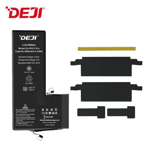 DEJI CK BATTERIA (3969MAH) PER APPLE IPHONE 11 PRO MAX 6.5 (SUPPORTA LA CONNESSIONE DEL CAVO DELLA BATTERIA ORIGINALE LA LETTURA DELLE INFORMAZIONI DEL CHIP E LA VISUALIZZAZIONE DELLO STATO) BATTERIA DIAGNOSTICABILE (LATEST SYSTEM UPDATE REQUIRED)