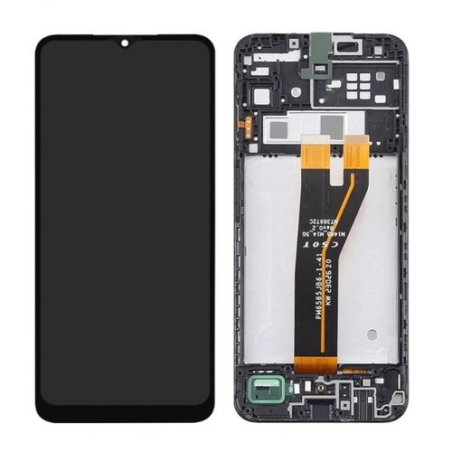 DISPLAY LCD + TOUCHSCREEN DISPLAY COMPLETO + FRAME PER SAMSUNG GALAXY A14 A145F NERO ORIGINALE (SERVICE PACK)