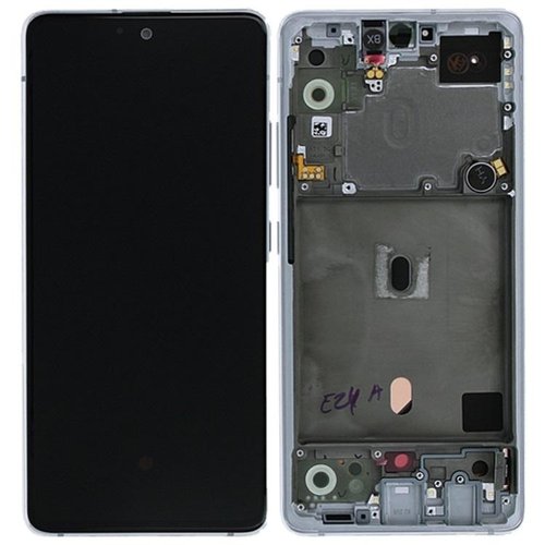 DISPLAY LCD + TOUCHSCREEN DISPLAY COMPLETO + FRAME PER SAMSUNG GALAXY A51 5G A516B BIANCO ORIGINALE (SERVICE PACK)