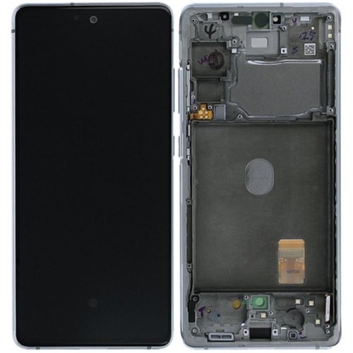 DISPLAY LCD + TOUCHSCREEN DISPLAY COMPLETO + FRAME PER SAMSUNG GALAXY S20 FE / S20 LITE G780F BIANCO ORIGINALE (SERVICE PACK)