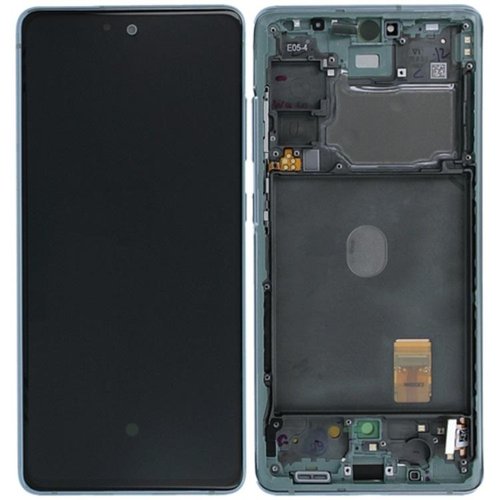 DISPLAY LCD + TOUCHSCREEN DISPLAY COMPLETO + FRAME PER SAMSUNG GALAXY S20 FE / S20 LITE G780F VERDE ORIGINALE (SERVICE PACK)