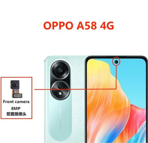 CAMERA ANTERIORE 8MP PER OPPO A58 4G (CPH2577) ORIGINALE