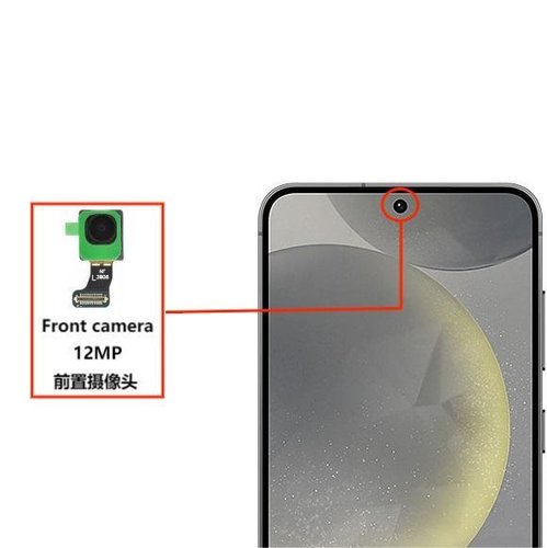 CAMERA ANTERIORE 12MP PER SAMSUNG GALAXY S24 5G S921B / S24 PLUS 5G / S24+ 5G S926B ORIGINALE