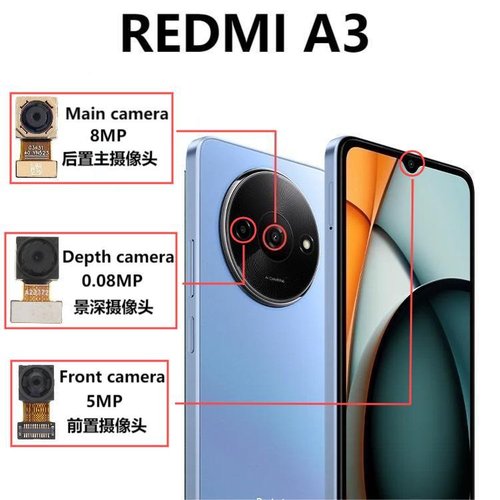 CAMERA ANTERIORE 5MP PER XIAOMI REDMI A3 (23129RN51X) ORIGINALE