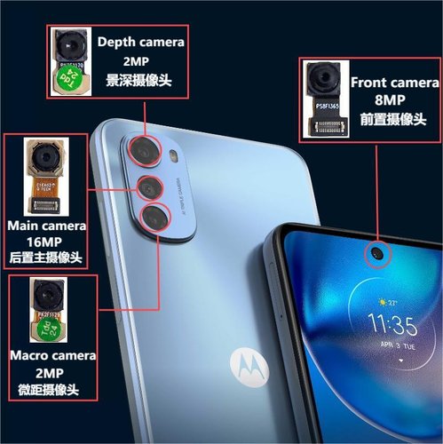 CAMERA MACRO 2MP PER MOTOROLA MOTO E32 (XT2227) / E32S (XT2229) ORIGINALE