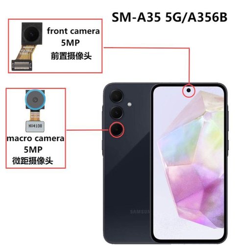 CAMERA MACRO 5MP PER SAMSUNG GALAXY A35 5G A356B / A55 5G A556B ORIGINALE