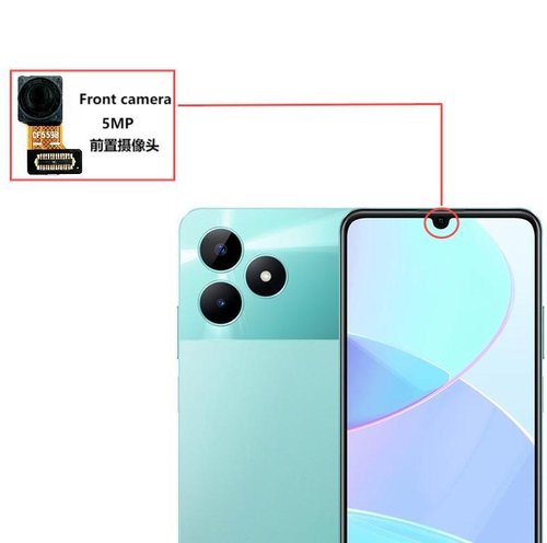 CAMERA ANTERIORE 5MP PER REALME C51 (RMX3830) ORIGINALE