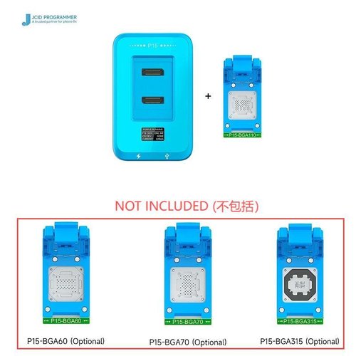 (Prenotazione) JCID P15 NAND PROGRAMMATORE PER APPLE IPHONE 6G-15 PRO MAX (CON MODULO P15-BGA110)