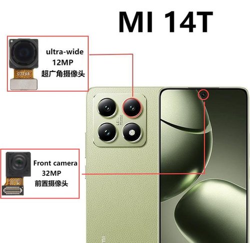 CAMERA ANTERIORE 32MP PER XIAOMI 14T (2406APNFAG) / XIAOMI 14T PRO (2407FPN8EG) ORIGINALE