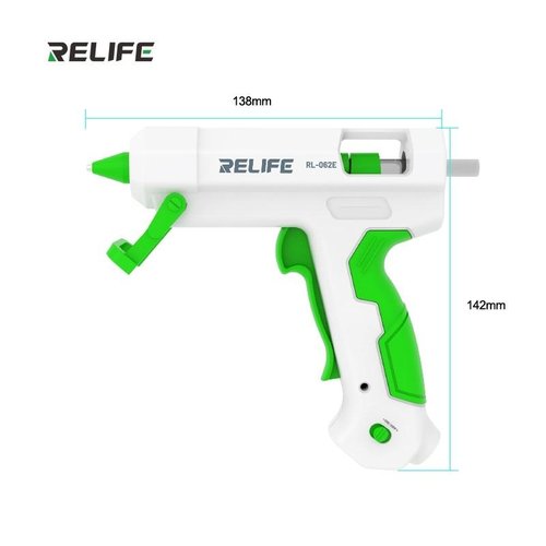 RELIFE RL-062E PISTOLA DE PEGAMENTO TERMOFUSIBLE RISCALDAMENTO RAPIDO SOL RAPIDO