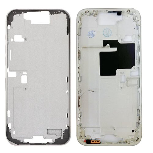 COVER CENTRALE A PER APPLE IPHONE 16 PRO MAX 6.9 BIANCO MATERIALE ORIGINALE