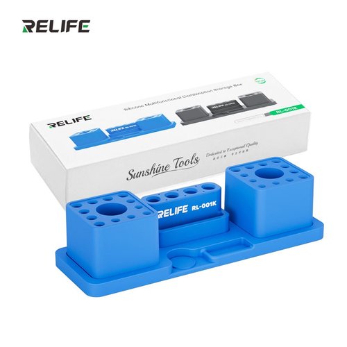RELIFE RL-001K SCATOLA PORTAOGGETTI MULTIFUNZIONALE IN SILICONE COMBINAZIONE STACCABILE FORTE ADSORBIMENTO MAGNETICO RESISTENZA ALLE ALTE TEMPERATURE 500℃ BLU