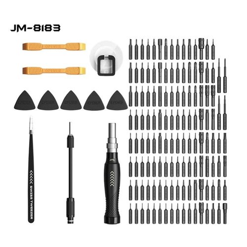 JAKEMY JM-8183 145 IN 1 SET DI CACCIAVITI STRUMENTO MULTIUSO MANUALE