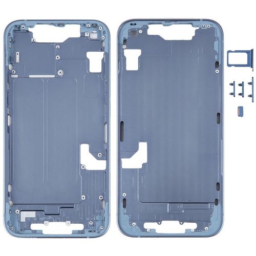 COVER CENTRALE A PER APPLE IPHONE 14 6.1 BLU MATERIALE ORIGINALE