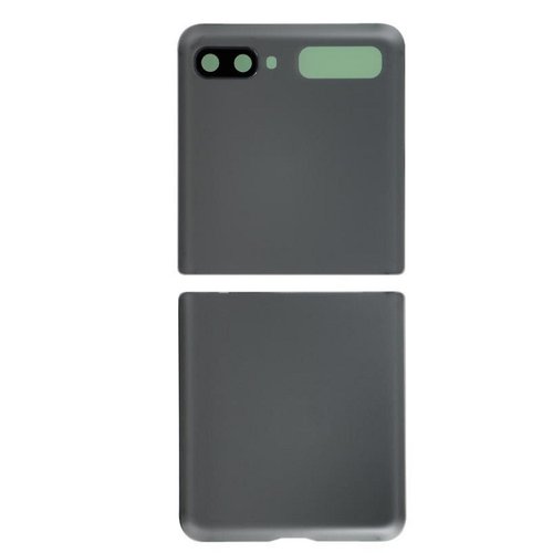 SET 2 PEZZI COVER POSTERIORE PER SAMSUNG GALAXY Z FLIP 5G F707B GRIGIO / NERO