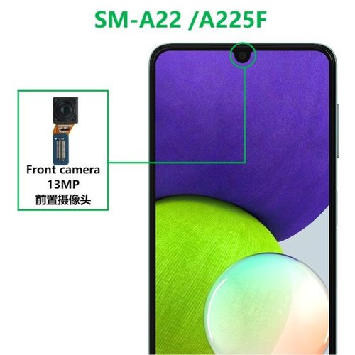 CAMERA ANTERIORE 13MP PER SAMSUNG GALAXY A22 4G A225F / M22 M225F / A24 4G A245F ORIGINALE