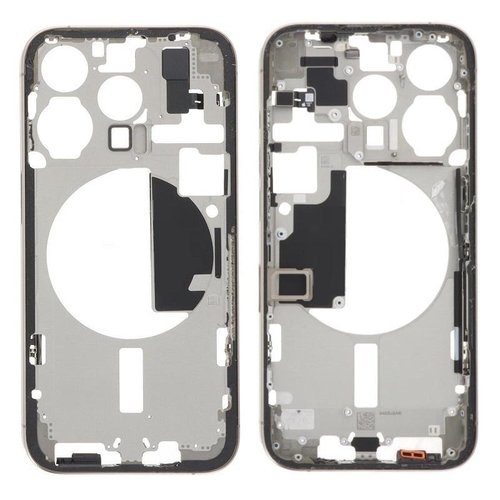 COVER CENTRALE A PER APPLE IPHONE 15 PRO 6.1 TITANIO NATURALE MATERIALE ORIGINALE