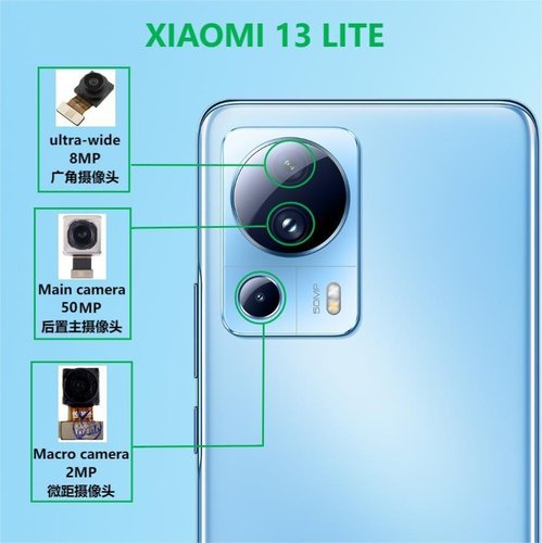 CAMERA POSTERIORE 50MP PER XIAOMI 13 LITE (2210129SG) ORIGINALE