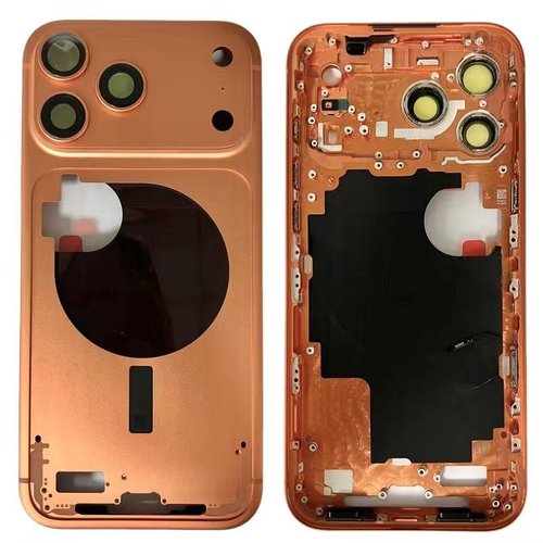 COVER CENTRALE A PER APPLE IPHONE 17 PRO MAX 6.9 ARANCIA ORIGINALE