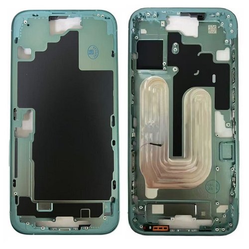 COVER CENTRALE A PER APPLE IPHONE 16 PLUS 6.7 VERDE MATERIALE ORIGINALE