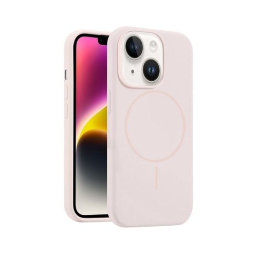 CUSTODIA CELLULARE DI SILICONE LIQUIDO + MAGNETICO PER APPLE IPHONE 14 PLUS ROSA