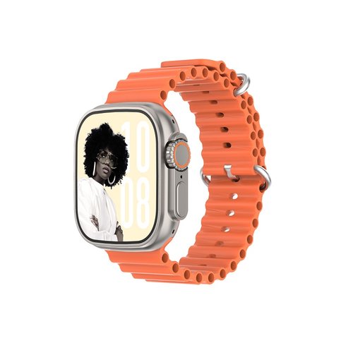 OROLOGIO INTELLIGENTE + CARICATORE MAGNETICO PER WATCH ULTRA 3 ARANCIA