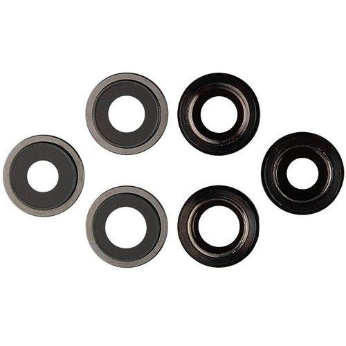 SET 3 PEZZI VETRO E SUPPORTO CAMERA PER APPLE IPHONE 12 PRO 6.1 NERO