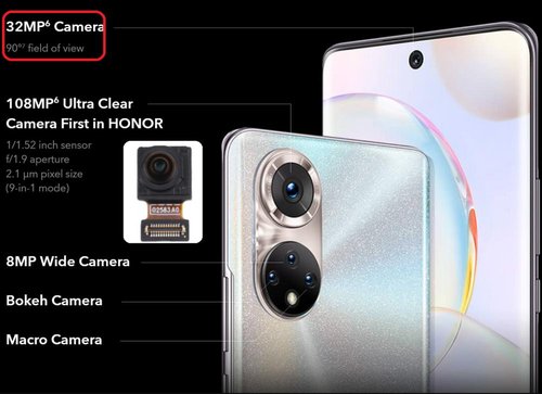 CAMERA ANTERIORE 32MP PER HUAWEI HONOR 50 (NTH-AN00 NTH-NX9) ORIGINALE