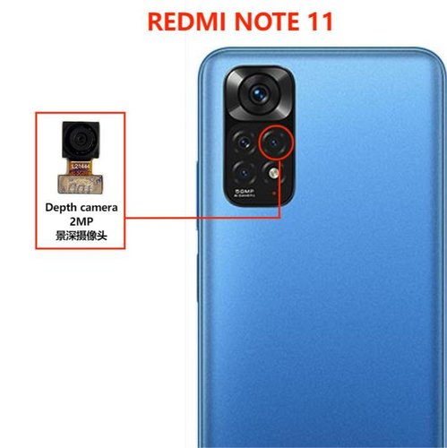 CAMERA PROFONDITA 2MP PER XIAOMI REDMI NOTE 11 (2201117TG 2201117TI 2201117TY) / REDMI NOTE 11S (2201117SG 2201117SI) / REDMI NOTE 11 PRO (2201116TG 2201116TI)