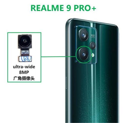 ANGOLO AMPIO CAMERA POSTERIORE PICCOLO 8MP PER REALME 9 PRO+ (RMX3392 RMX3393)