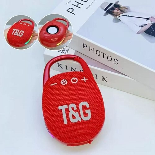 T&amp;G TG447 ALTOPARLANTE BLUETOOTH SENZA FILI ROSSO (IPX7 IMPERMEABILE)